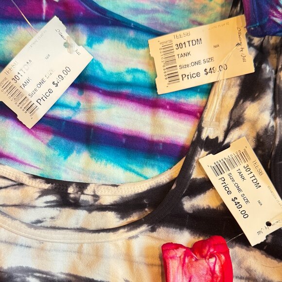 3 NEW Tees by Tina Tie Dye Tank Tops - Picture 3 of 9